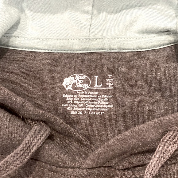 Dark grey and teal Bass Pro Shop Hoodie - Picture 3 of 3